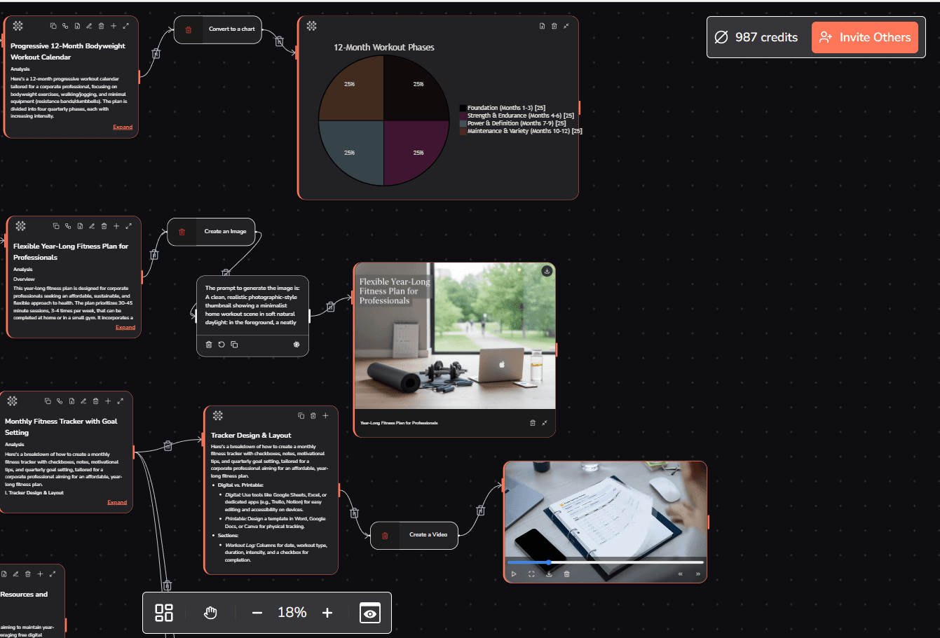 AI suggestions interface